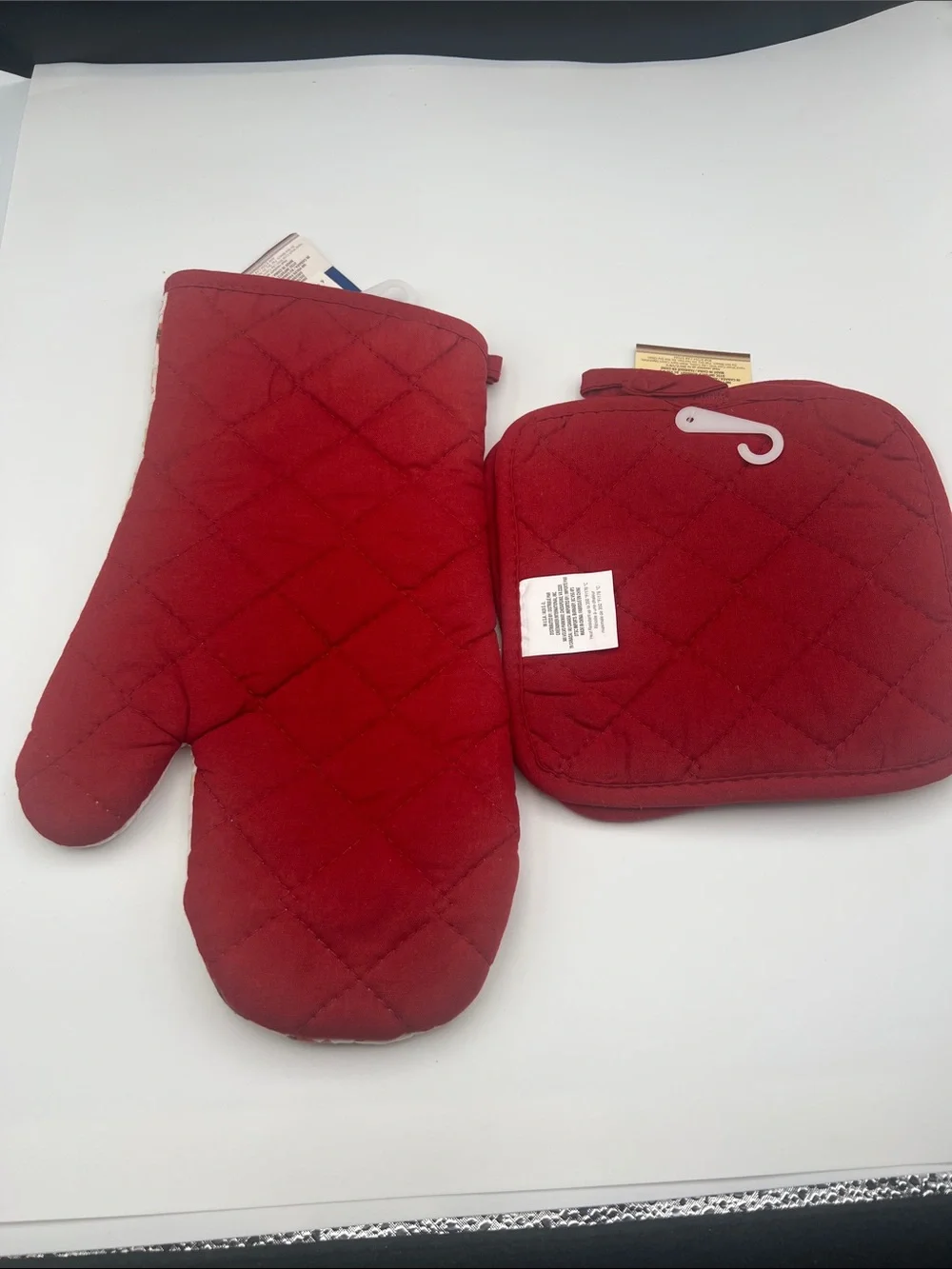 Home Collection Pumpkin Oven Mitt and Pot Holder Set - Orange & Teal
